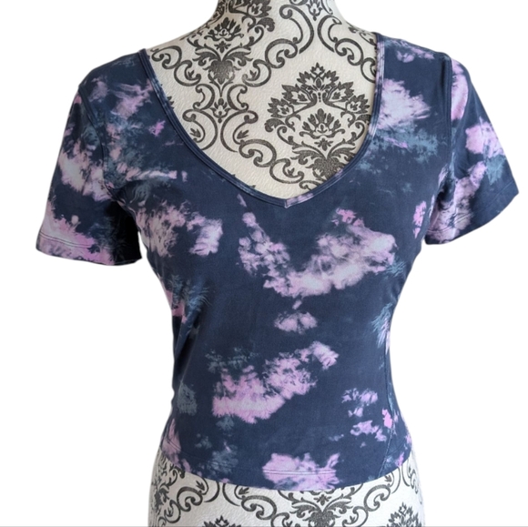 Lululemon Align T-Shirt Stretch Comfy Womens 6 Running Yoga Blue Pink Rel 7 22 - Picture 2 of 9